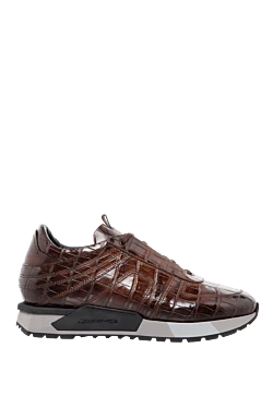 Brown Alligator Sneakers for men