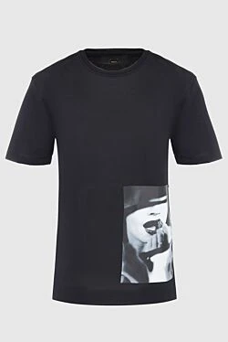 Black cotton T-shirt for women