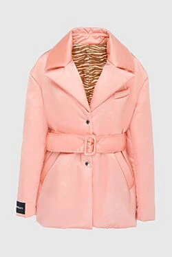 Women's pink nylon down jacket