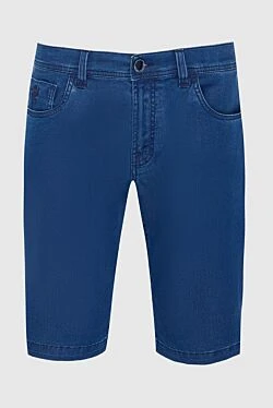 Cotton and polyester shorts blue for men