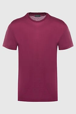 Cotton T-shirt burgundy for men