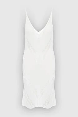 White viscose dress for women