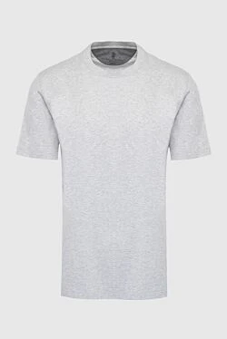 Ашық сұр мақта матадан жасалған жейде