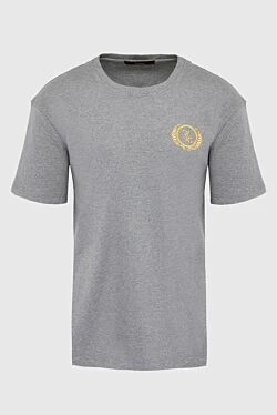 Gray cotton T-shirt for men