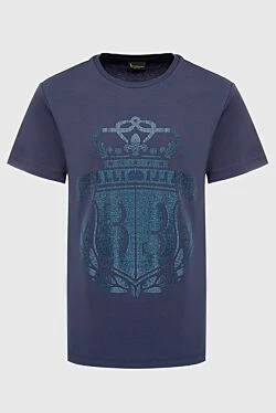 Cotton T-shirt blue for men