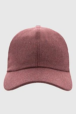 Cashmere cap burgundy for men