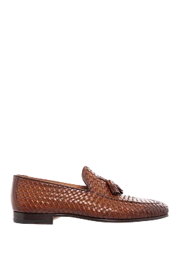 Men's leather loafers brown