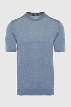 Silk short sleeve jumper gray for men