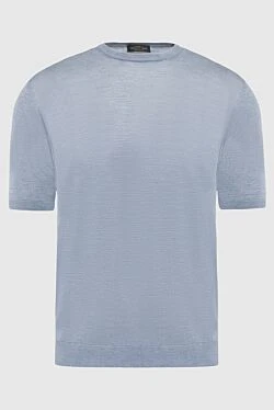 Silk short sleeve jumper gray for men