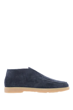 Blue Nubuck Loafers for men