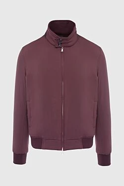 Polyester jacket burgundy for men