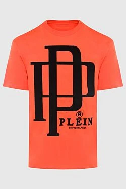 Cotton T-shirt orange for men