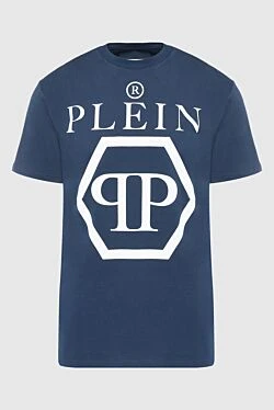 Cotton T-shirt blue for men