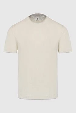 White cotton T-shirt for men