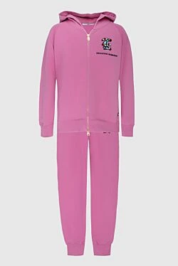 Women's pink cotton walking suit