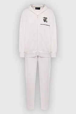 White women's walking suit made of cotton