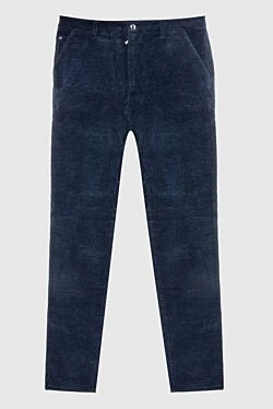 Blue corduroy jeans for men