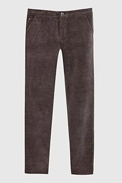 Men's brown cotton corduroy trousers