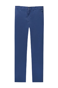 Blue cotton trousers for men