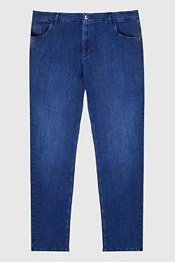 Cotton and polyacrylic jeans blue for men