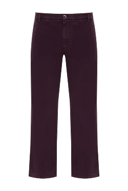 Cotton and cashmere jeans purple for men