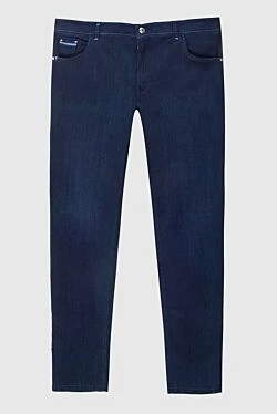 Cotton and polyacrylic jeans blue for men