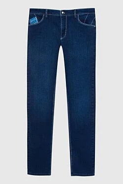 Blue cotton jeans for men