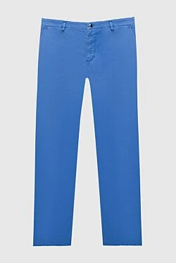 Blue cotton trousers for men