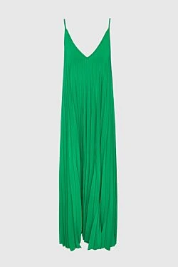 Green polyamide dress for women