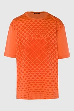 Cotton T-shirt orange for men