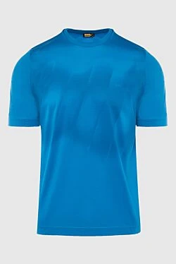 Cotton T-shirt blue for men