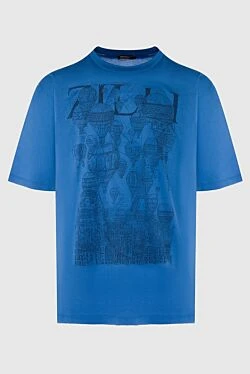 Cotton T-shirt blue for men