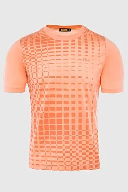 Cotton T-shirt orange for men