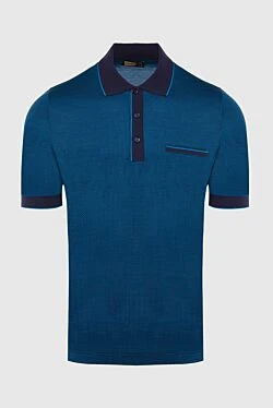 Cotton polo blue for men