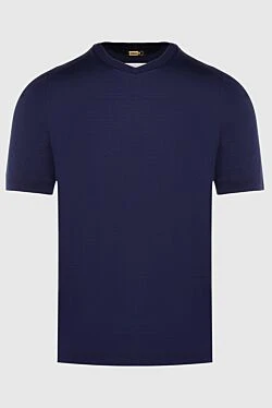 Cotton T-shirt blue for men