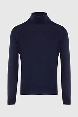 Golf men's cashmere and silk blue