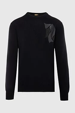 Cashmere jumper black for men