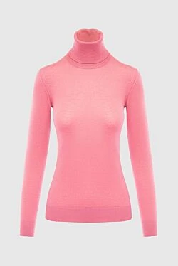 Pink cashmere golf for women