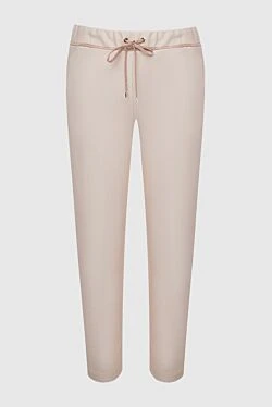 Beige trousers for women