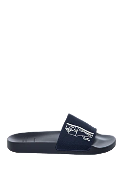 Blue nylon slippers for men