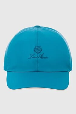 Blue polyester cap for men