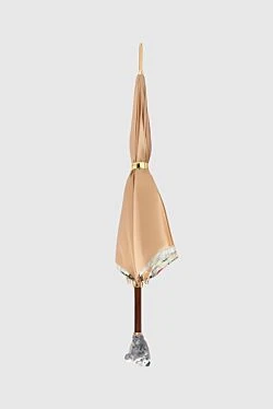 Beige polyester umbrella for woman