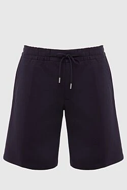 Wool and polyamide shorts blue for men