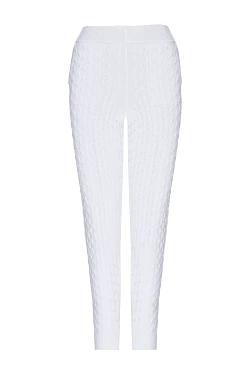 White cotton trousers for women