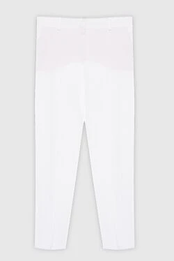 White linen trousers for women