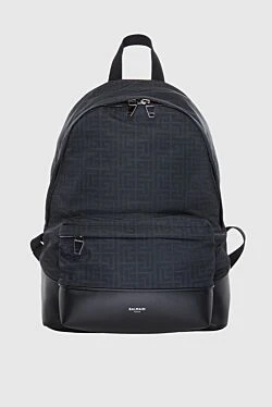 Polyamide backpack black for men