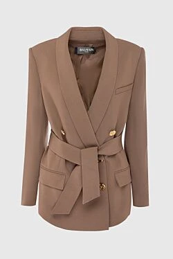 Women's brown viscose jacket