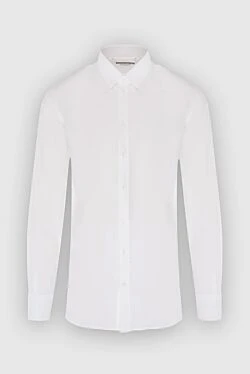 White cotton shirt for men