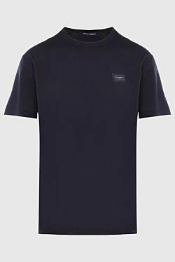 Black cotton T-shirt for men