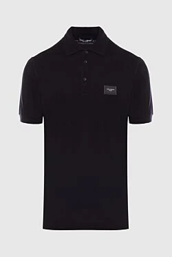 Cotton polo black for men